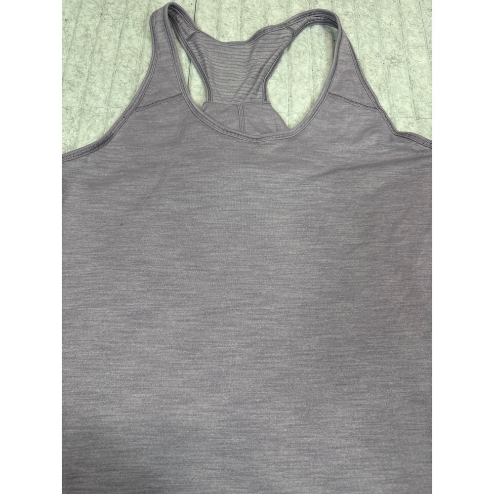 Lululemon Womens Heathered Purple Crossover‎ Tulip Back Racerback Tank Top